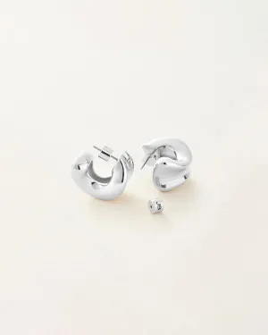 Chunky Doune Hoops Silver
