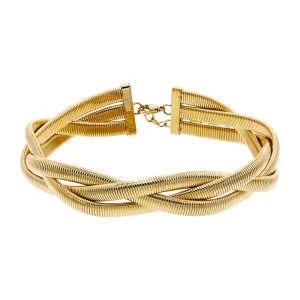 Chunky Intertwined Braided Snake Choker