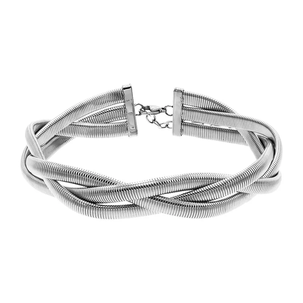 Chunky Intertwined Braided Snake Choker