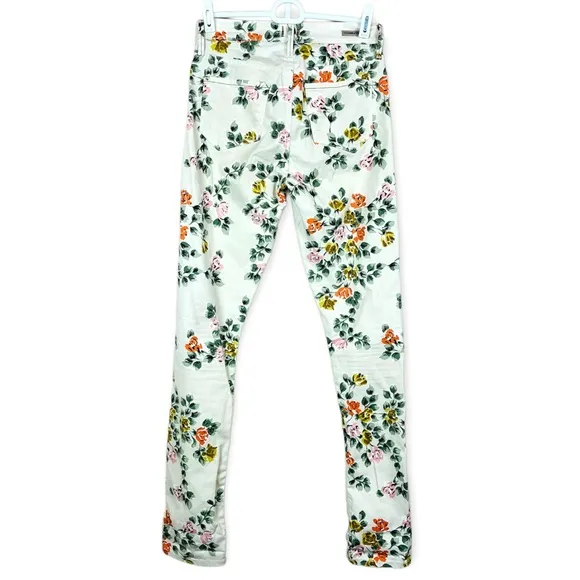 Citizens of Humanity Mandy High Waist Retro Slim Roll Up Floral Jeans Size 31