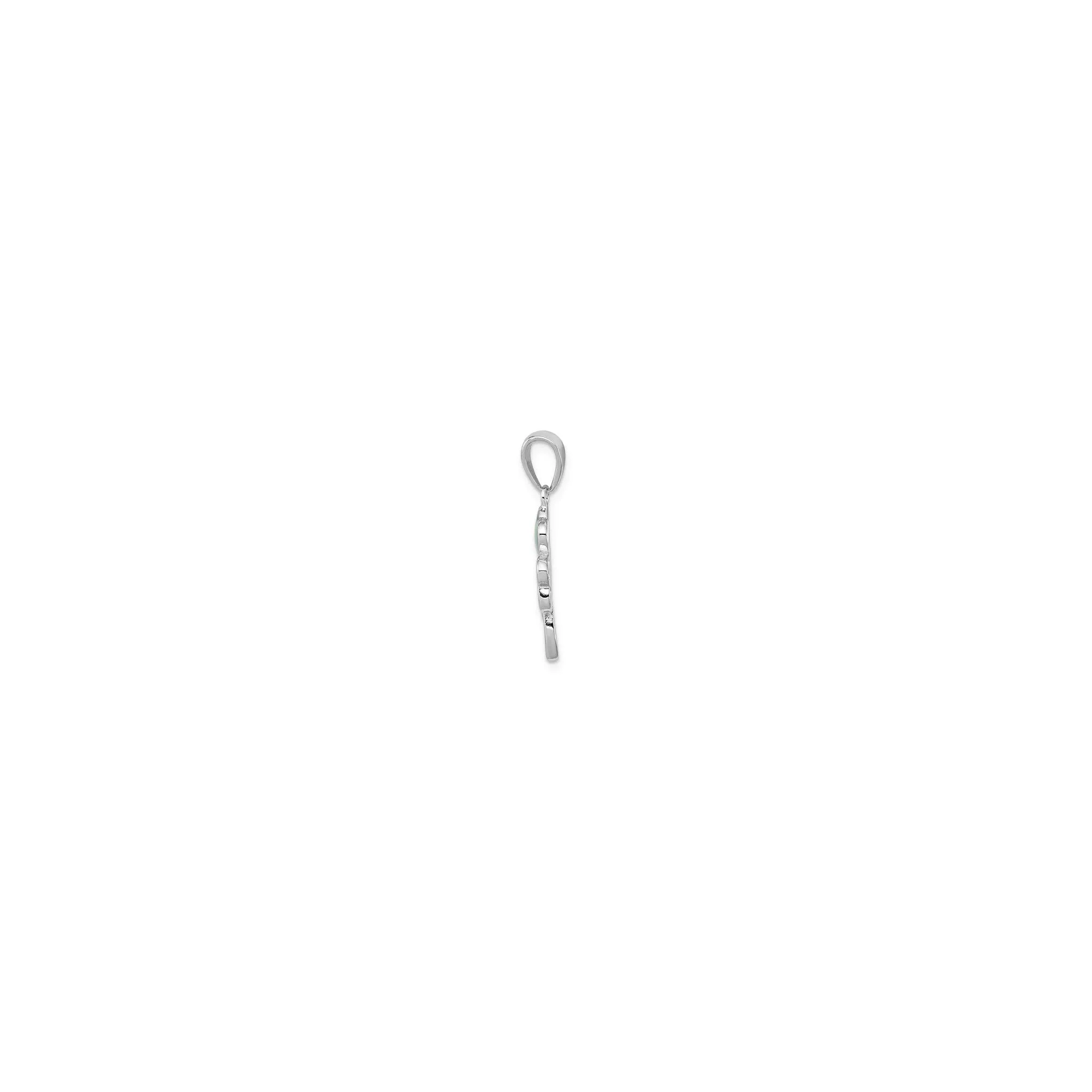 Clover Cutout Pendant (Silver)