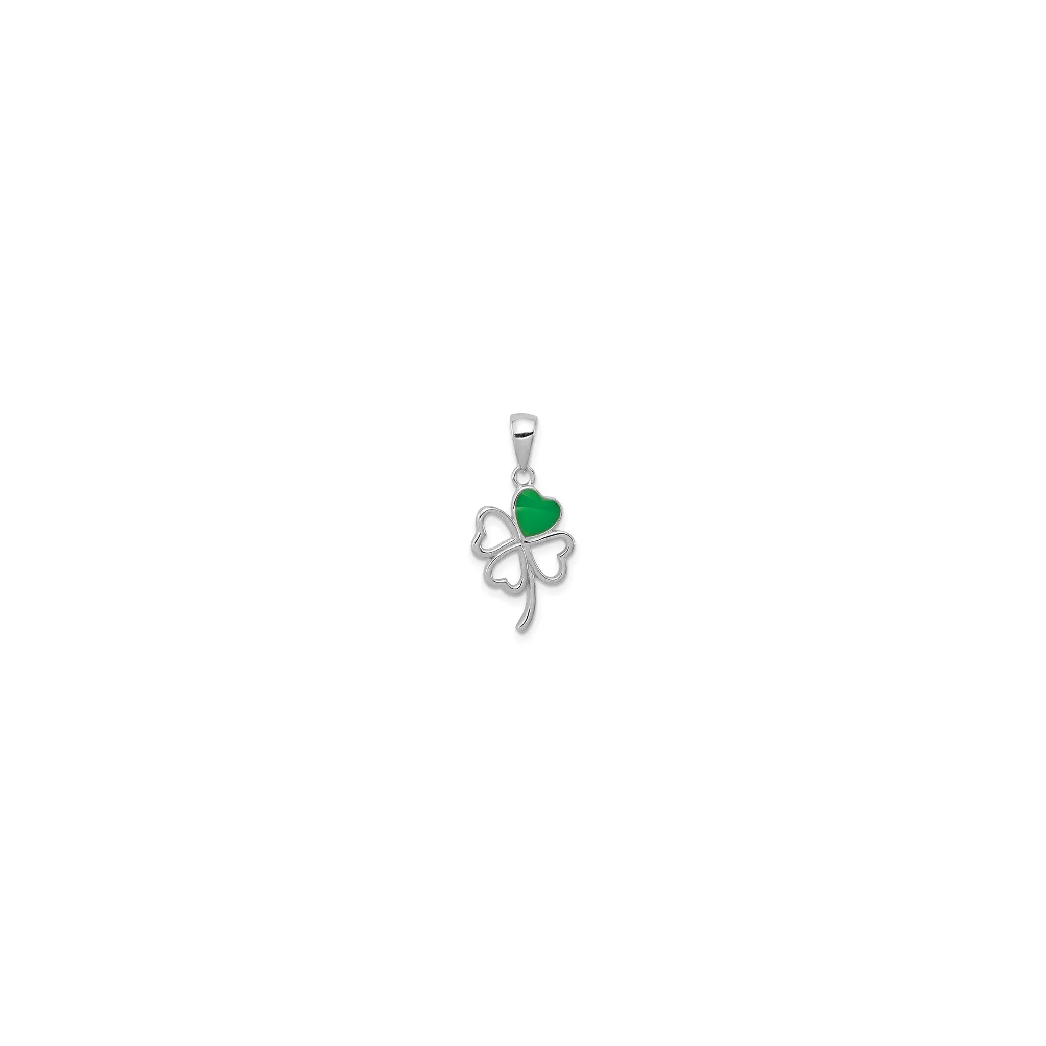 Clover Cutout Pendant (Silver)