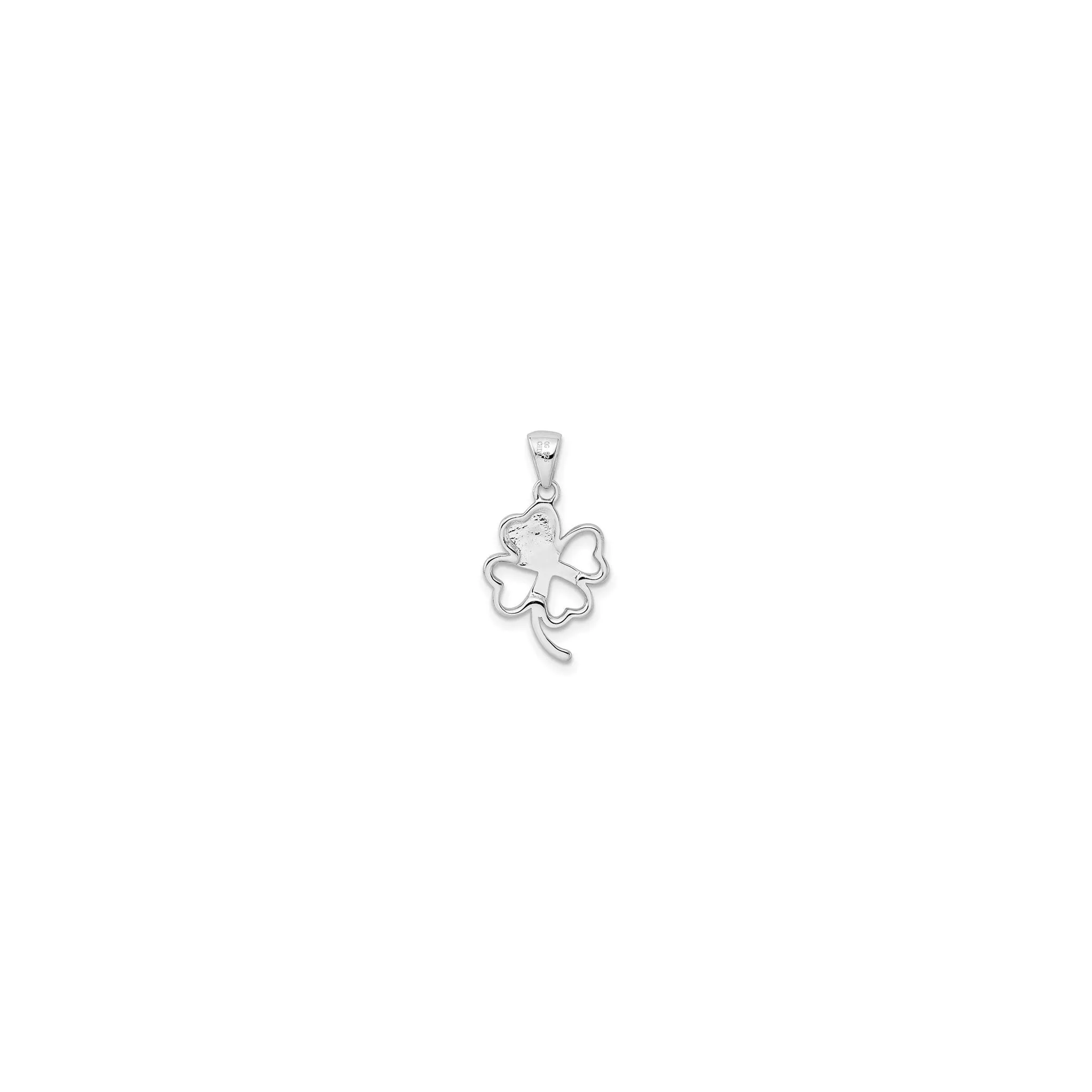 Clover Cutout Pendant (Silver)