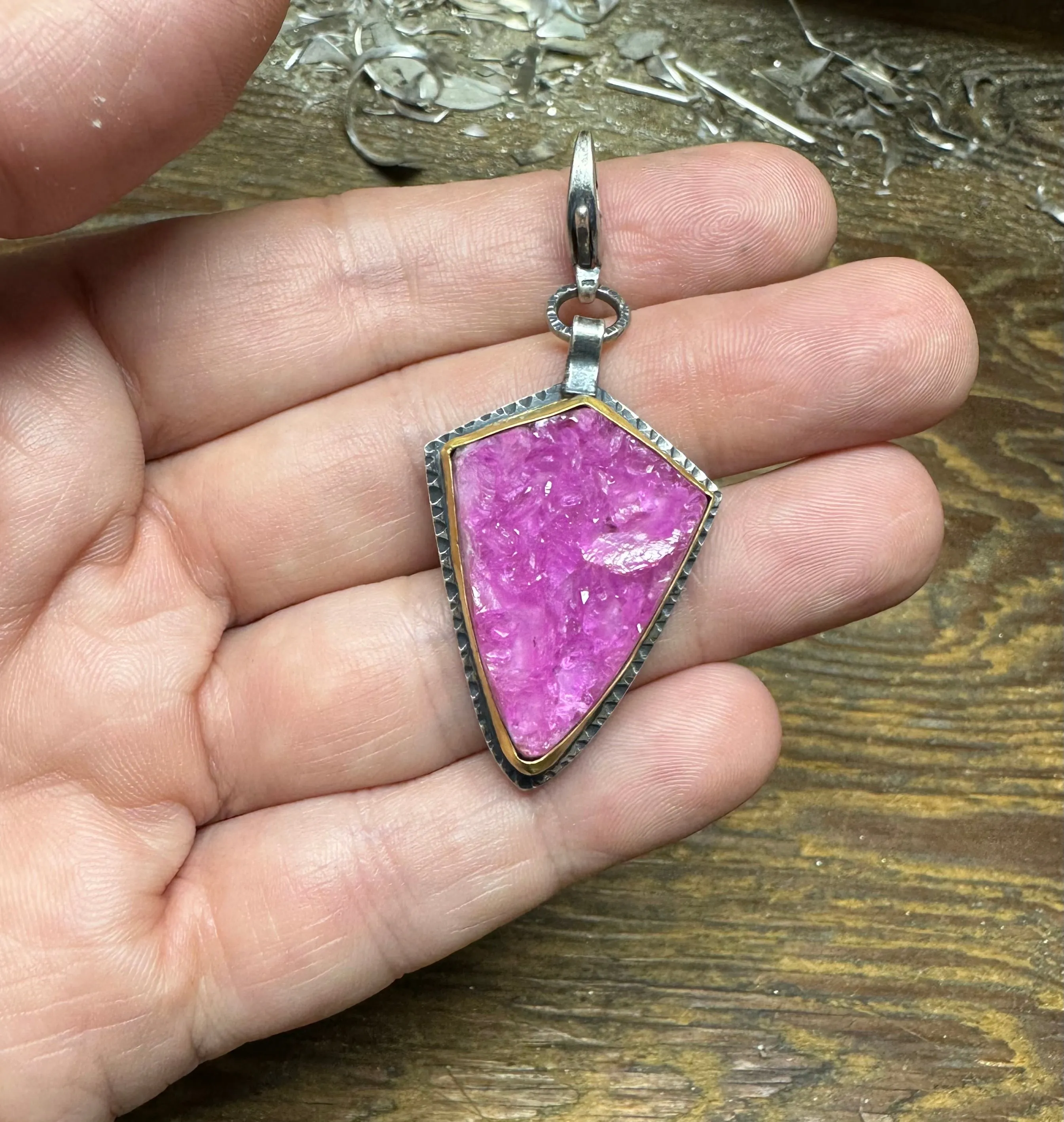 Cobalto Calcite chunky charm