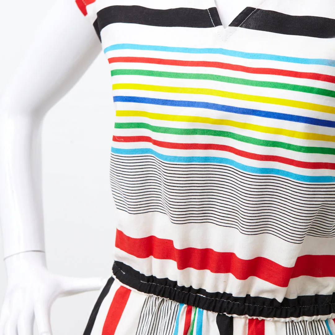 COLOR ME HAPPY STRIPES ROMPER