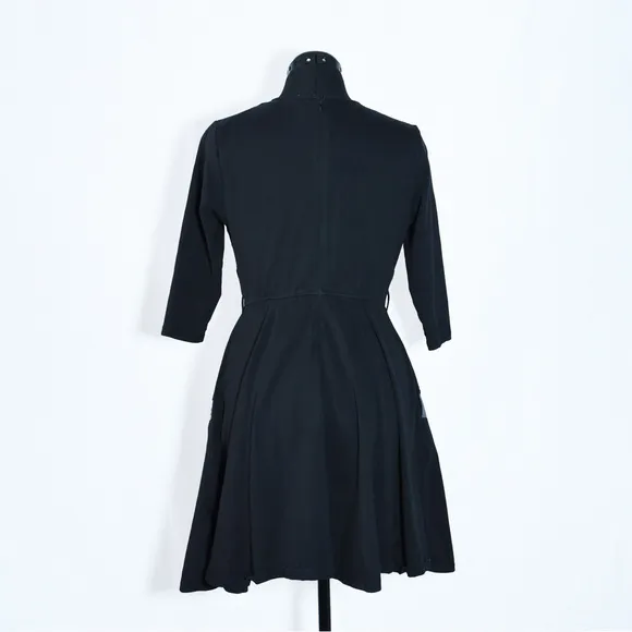 Colorblock Cotton Knit Midi Dress