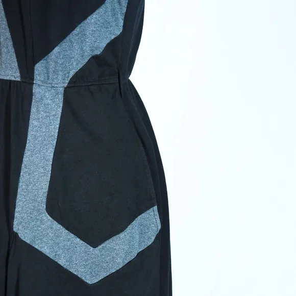 Colorblock Cotton Knit Midi Dress