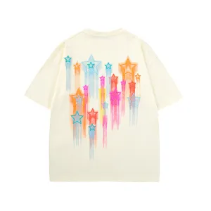 Colorful Pentagram Couple T-shirt