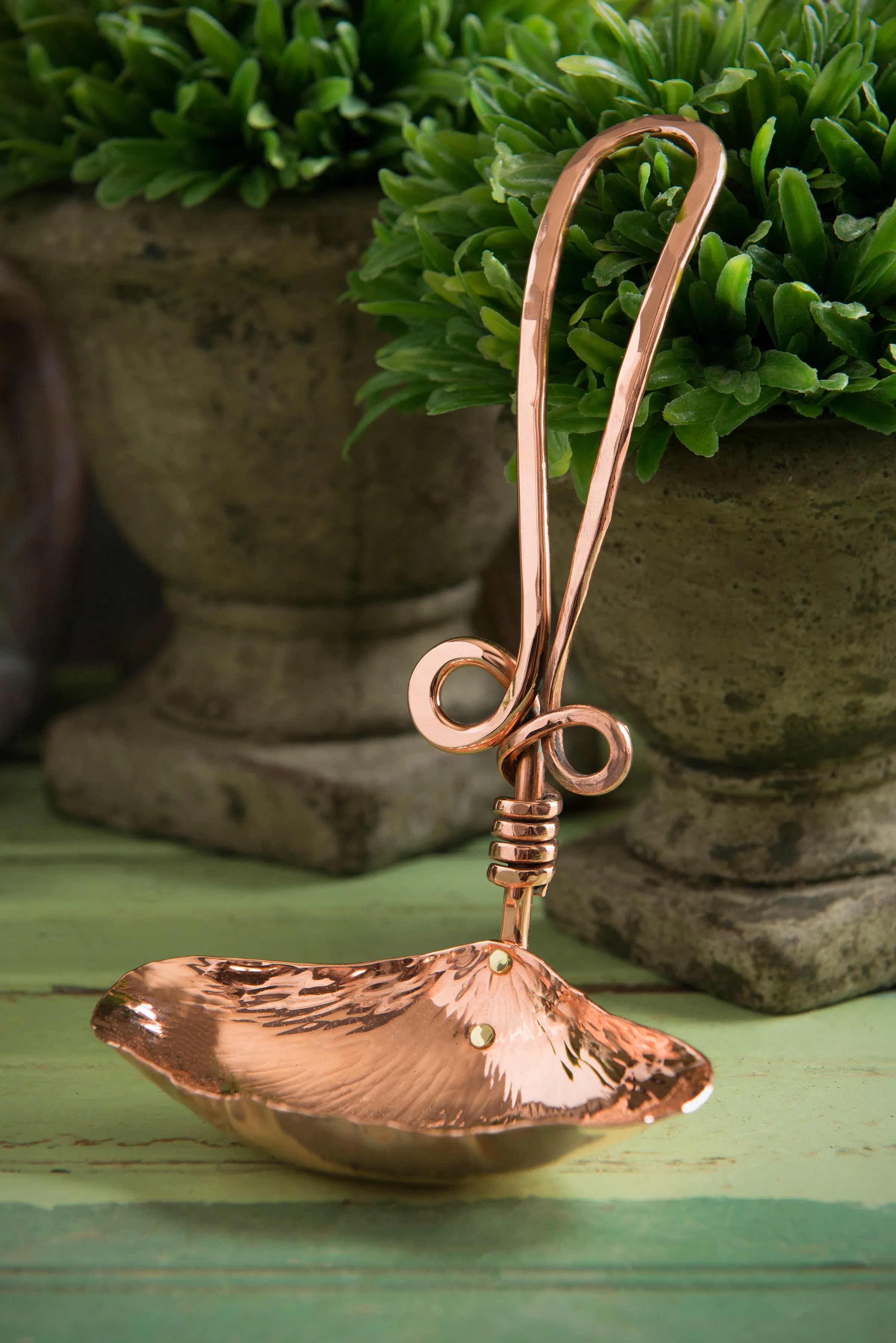 Copper Ginkgo Gravy Ladle