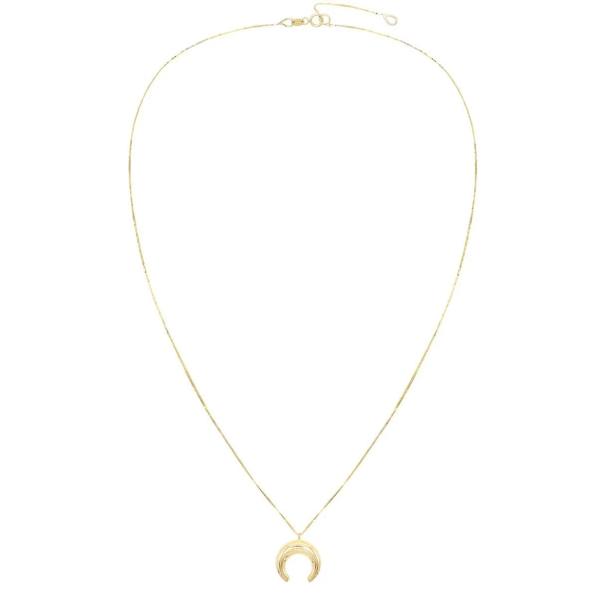 Cowhorn Necklace 14K