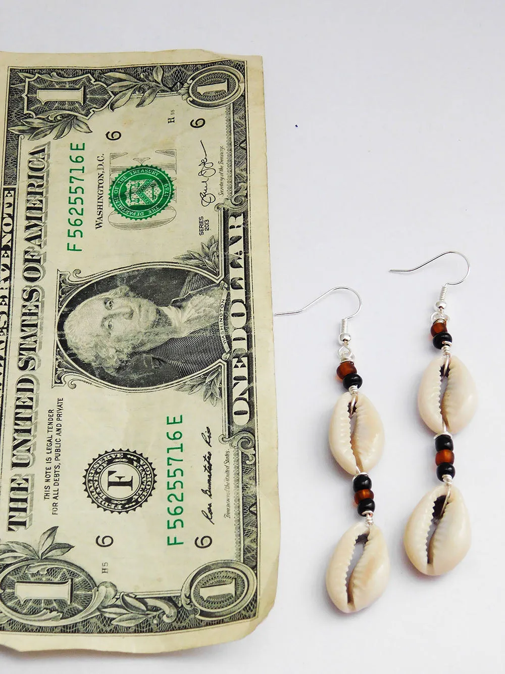 Cowrie Shell Earrings African Jewelry Ethnic Women