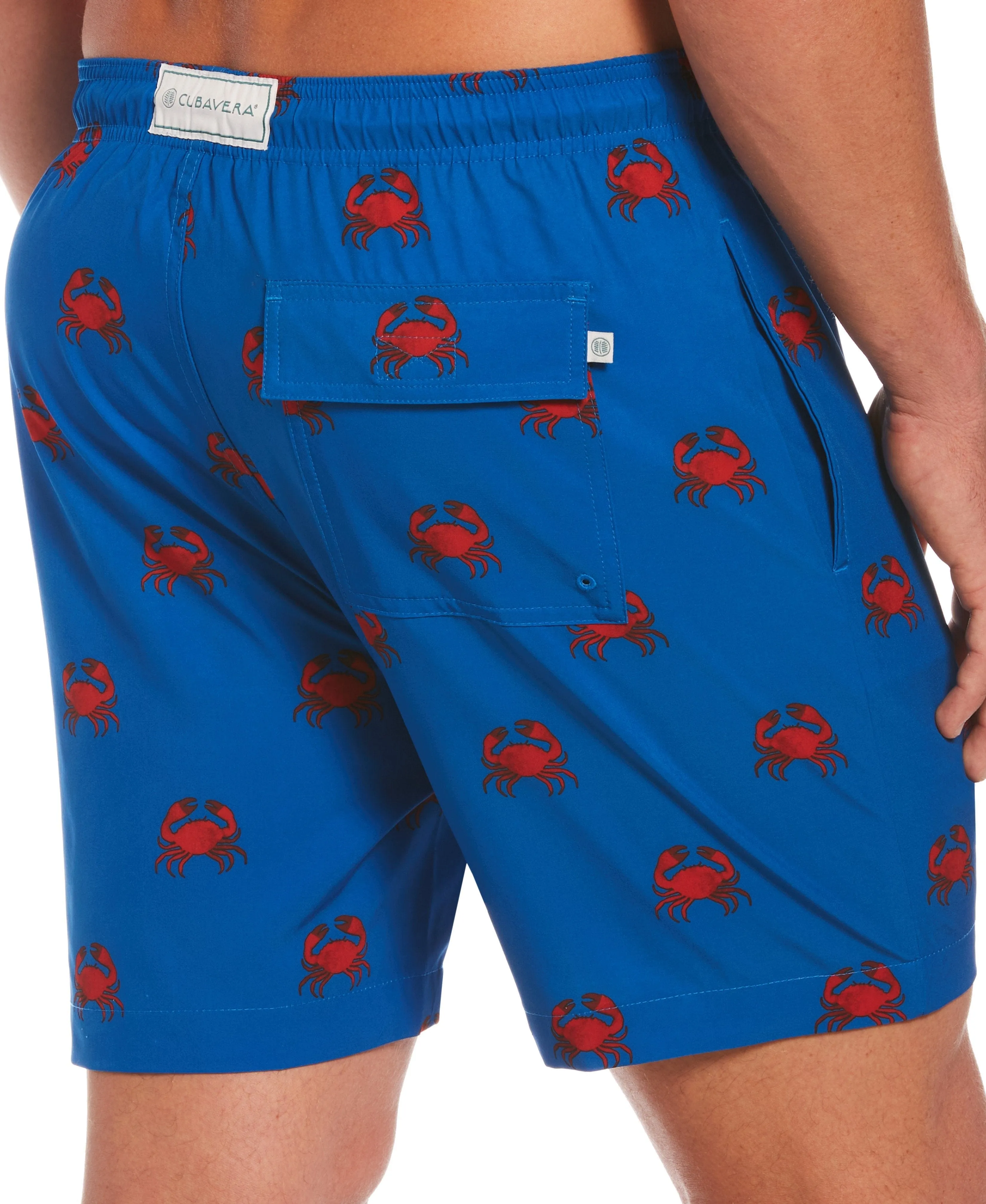 Crab Print Swim Trunks