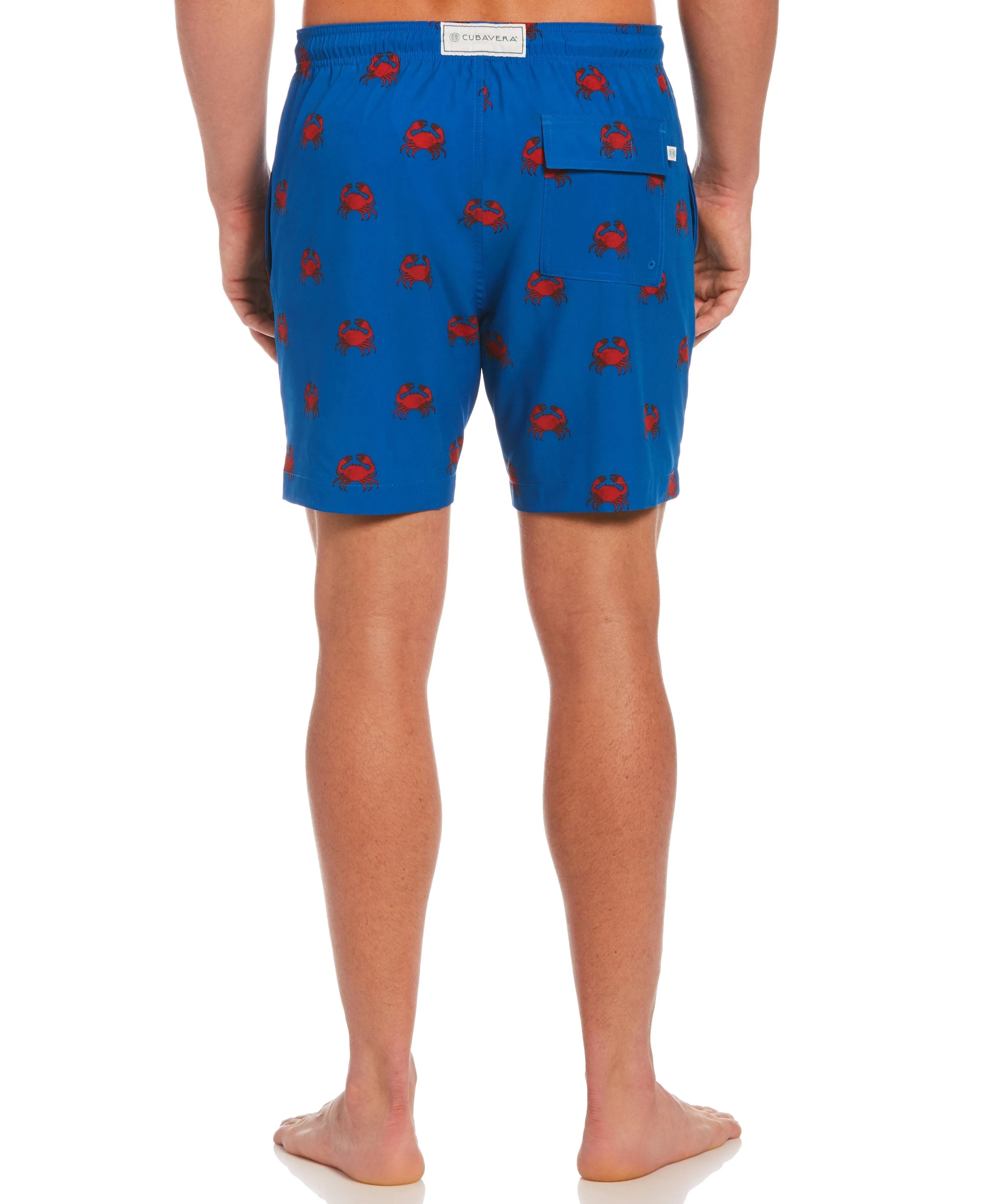 Crab Print Swim Trunks