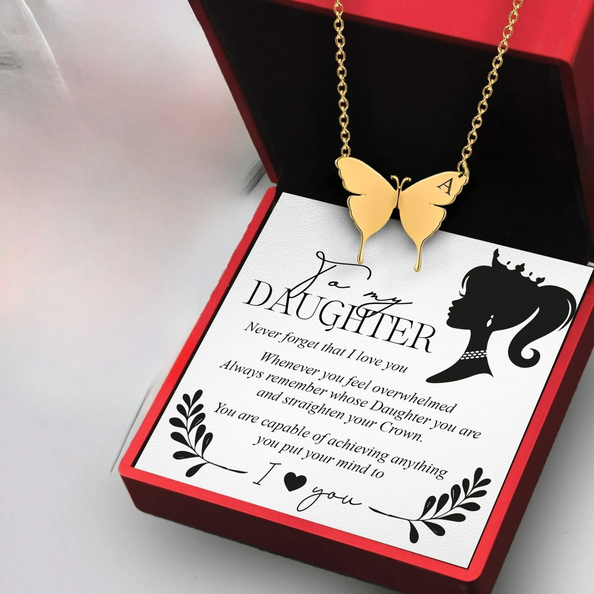 Customized Butterfly Shape Necklace