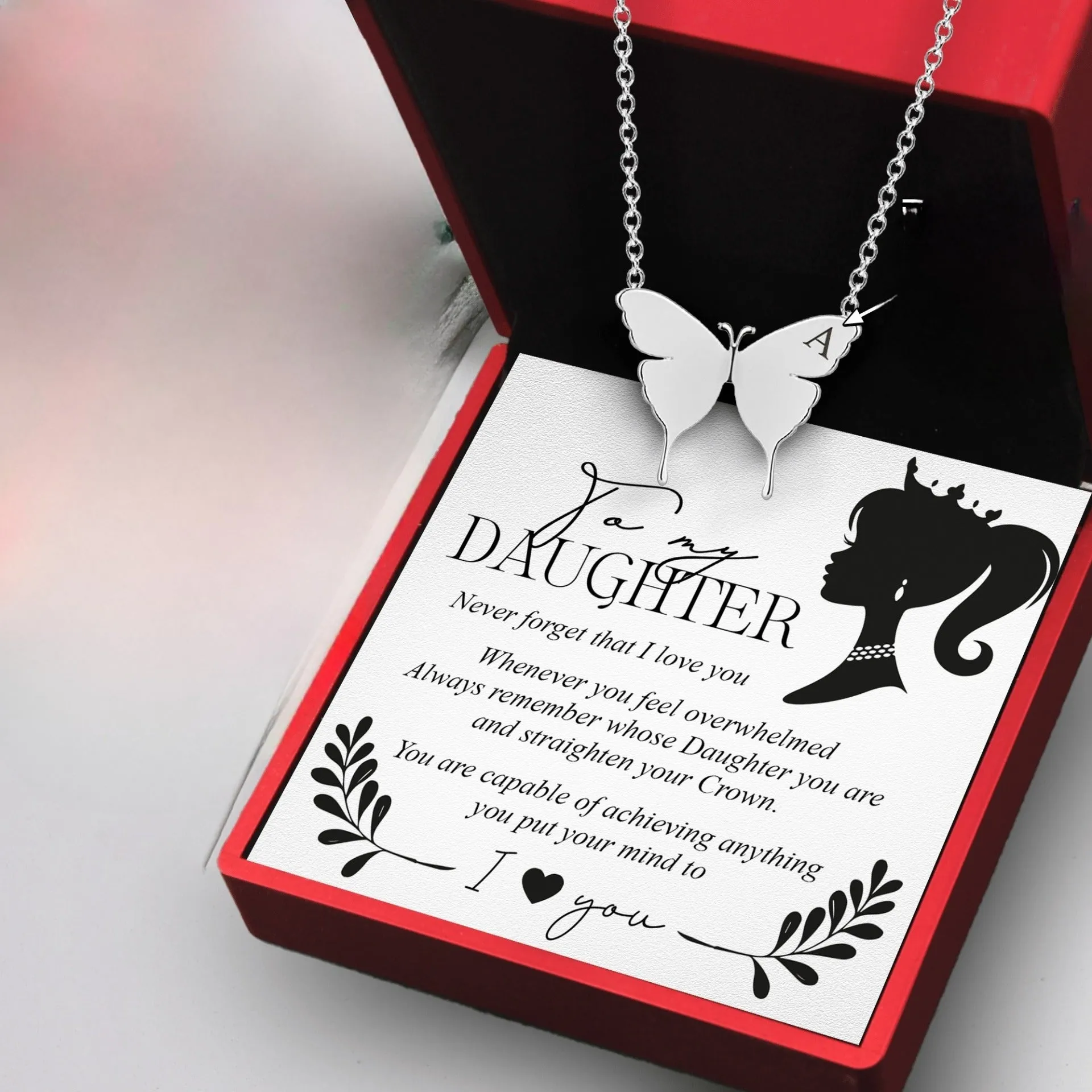 Customized Butterfly Shape Necklace