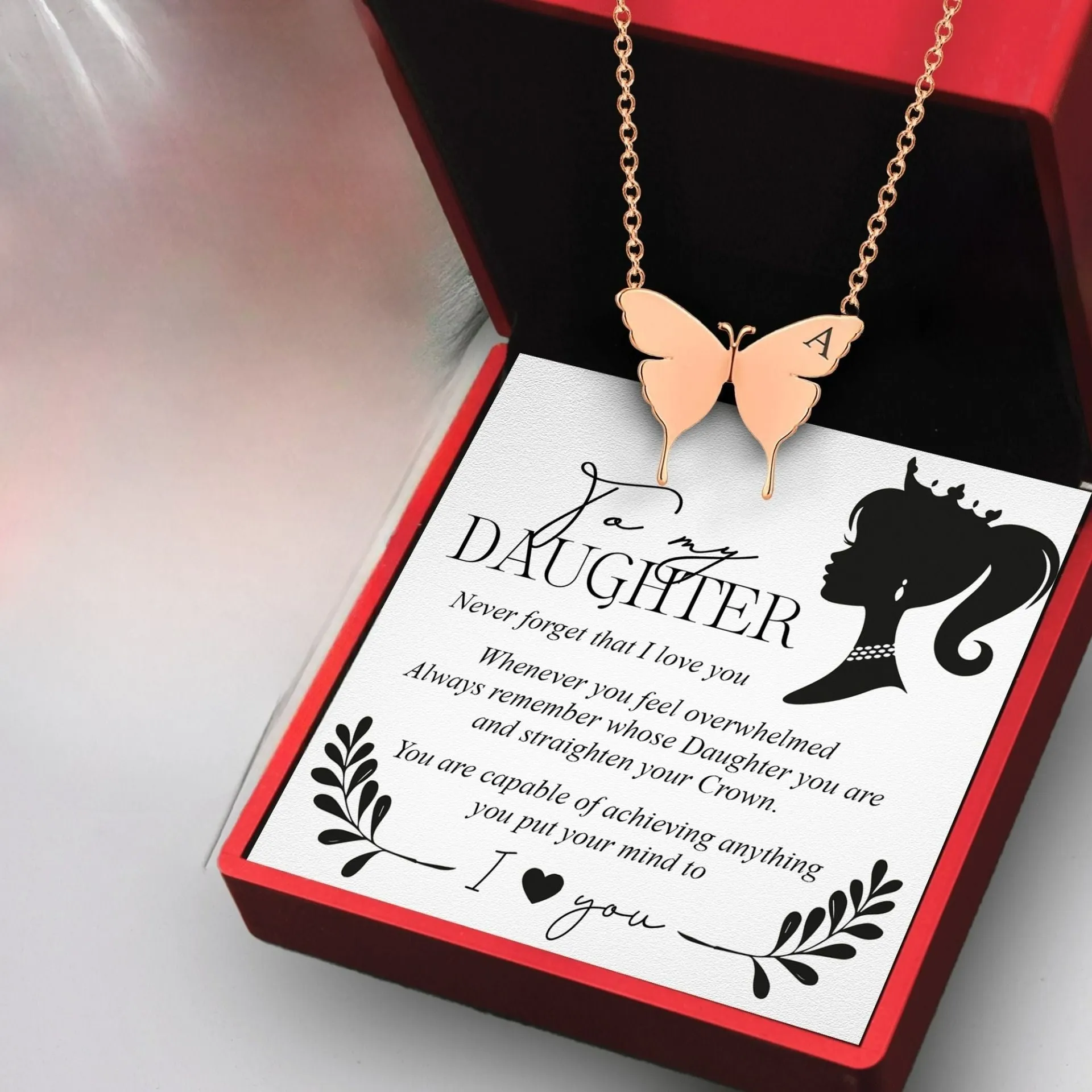 Customized Butterfly Shape Necklace