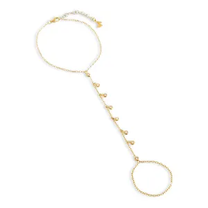 CZ Bezel Shaker Hand Chain
