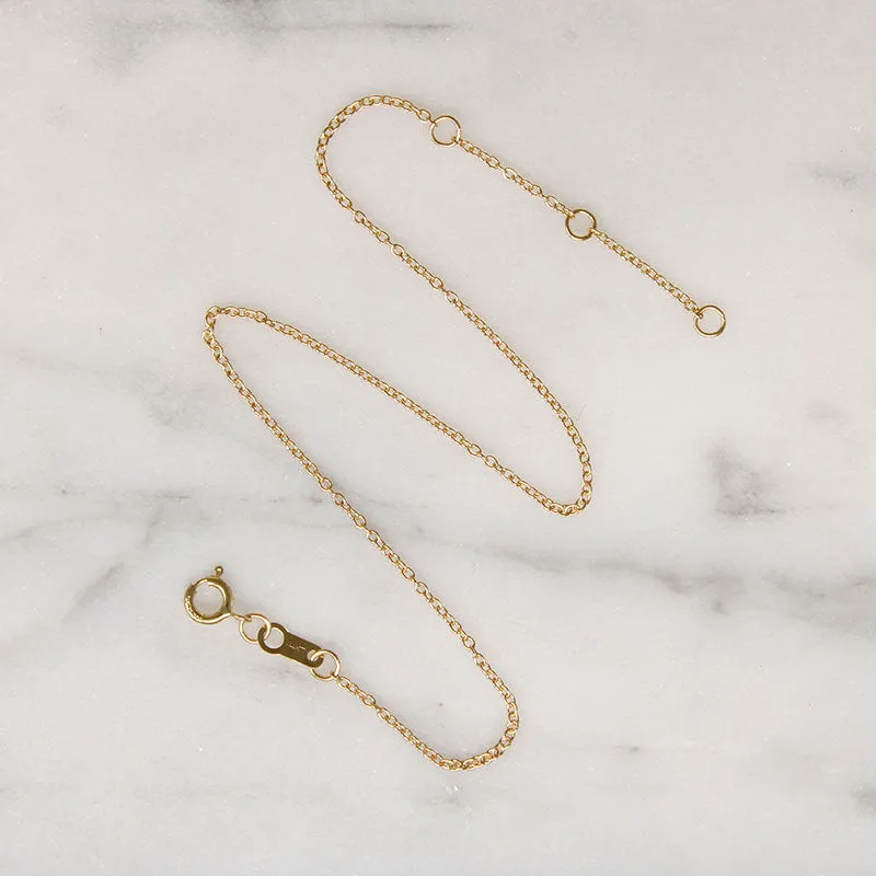 Dainty 14k Gold Cable Chain Bracelet