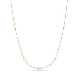 Dainty Bar Station Chain Necklace