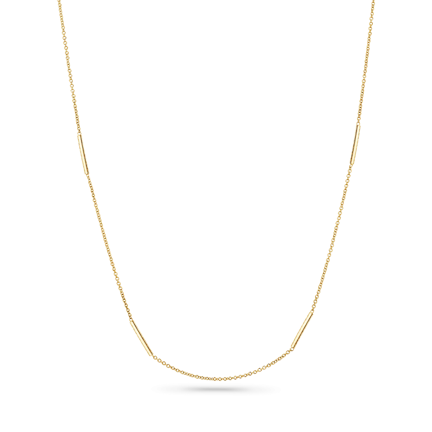 Dainty Bar Station Chain Necklace