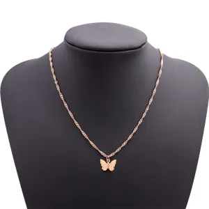 Dainty Butterfly Chain Necklace