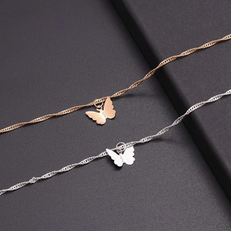 Dainty Butterfly Chain Necklace
