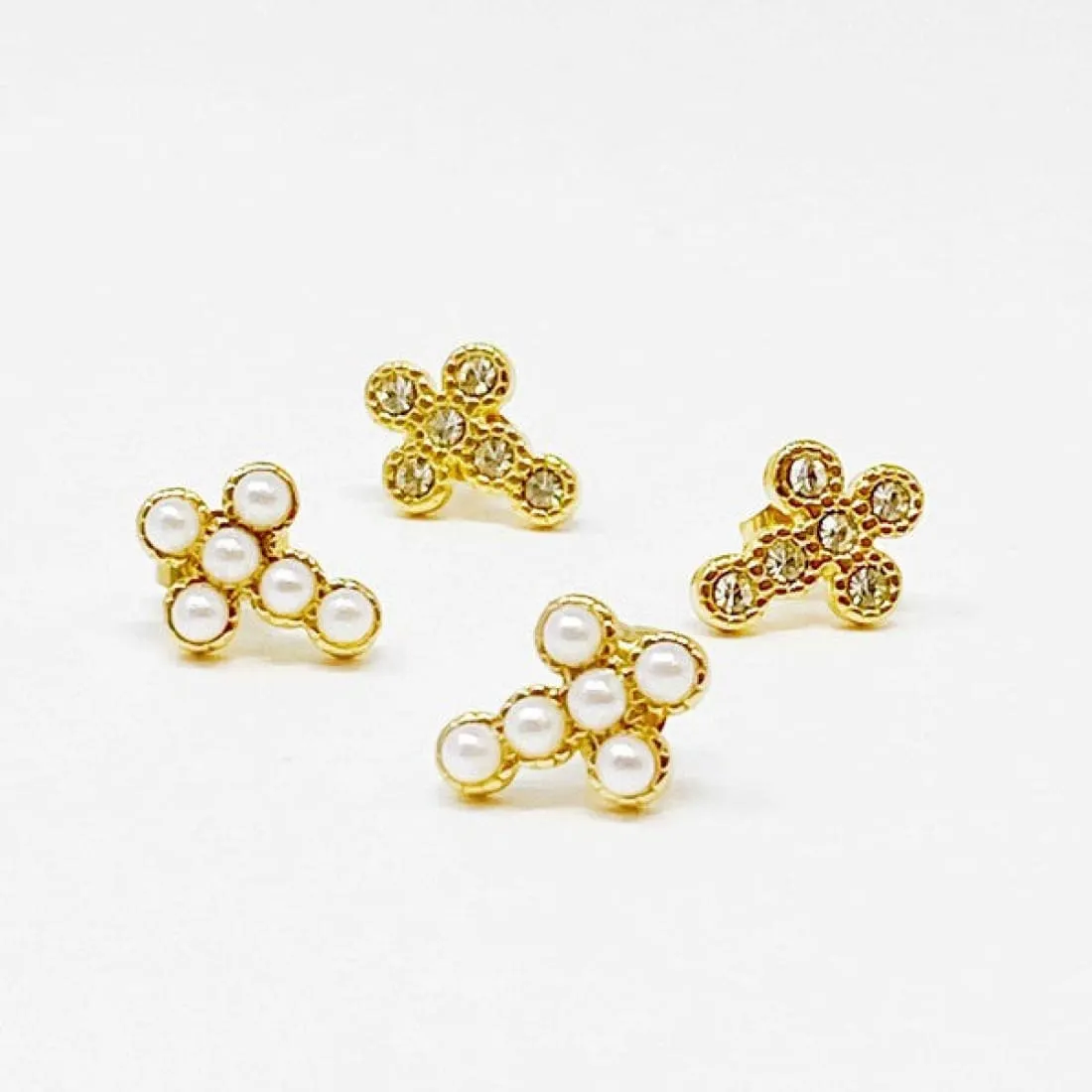 Dainty Cross Stud Earrings