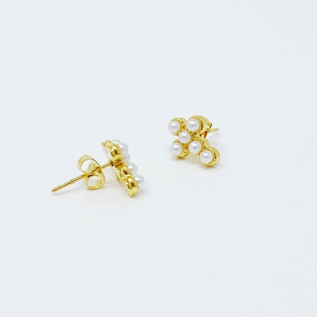 Dainty Cross Stud Earrings