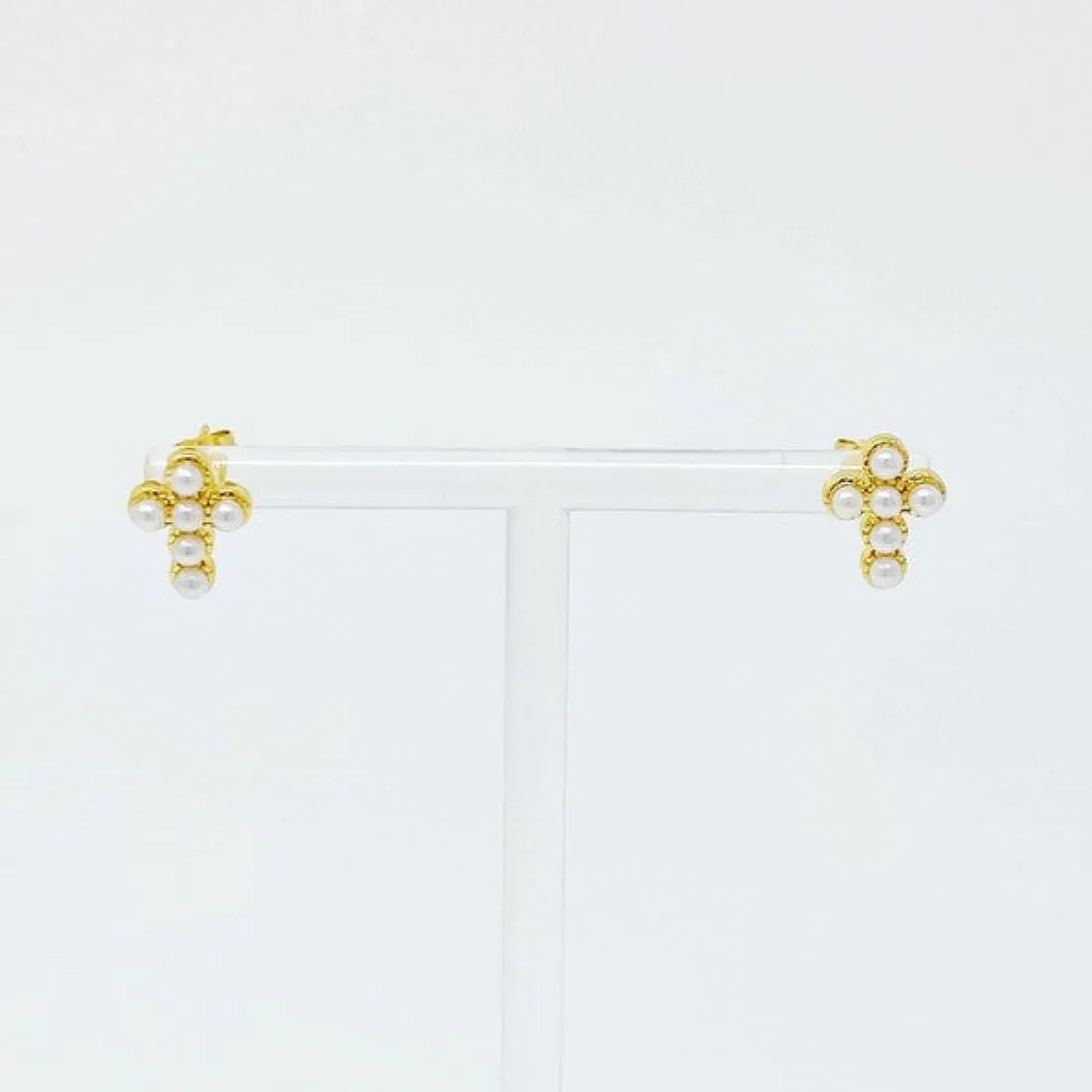 Dainty Cross Stud Earrings