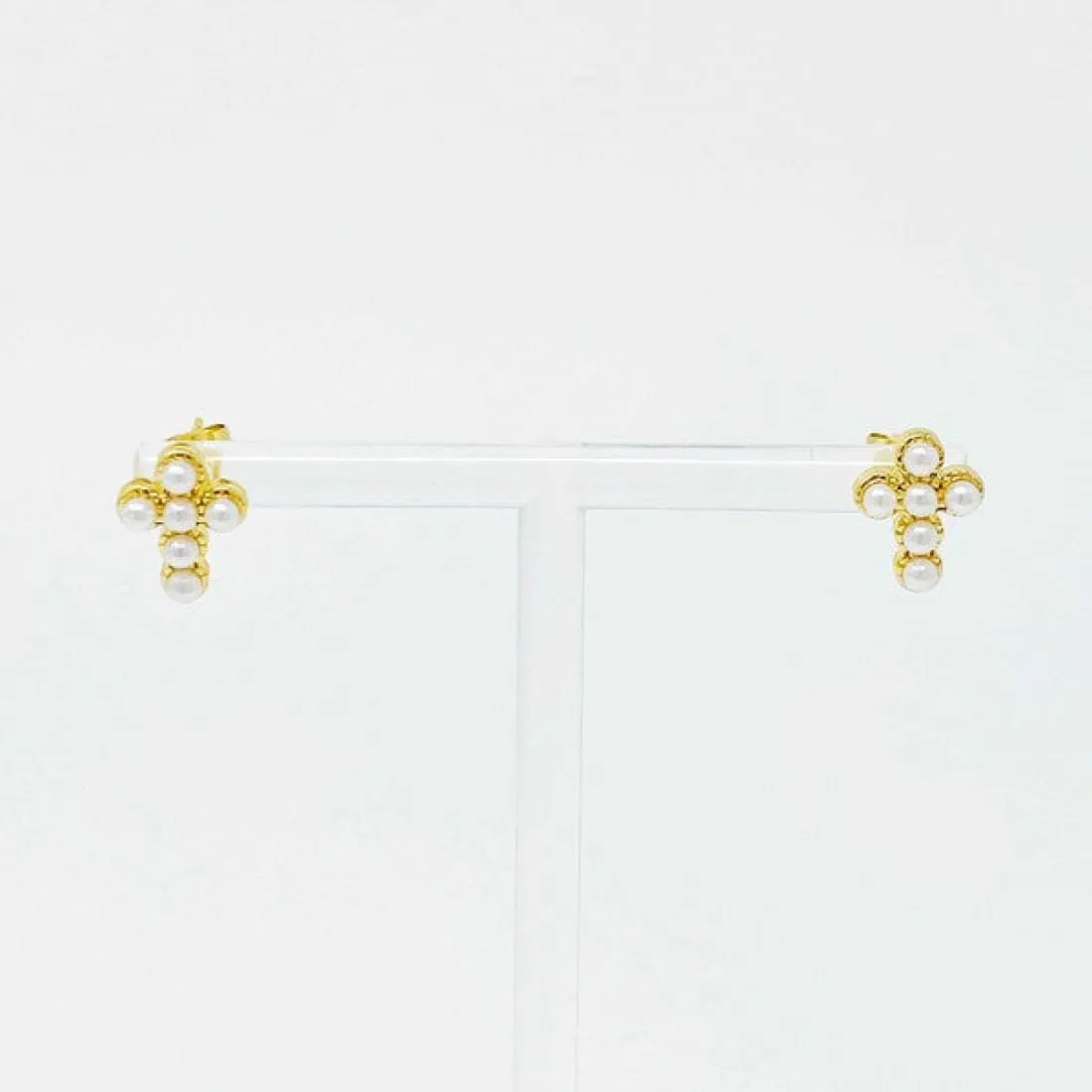 Dainty Cross Stud Earrings