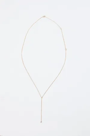 DAINTY DIAMOND LARIAT NECKLACE