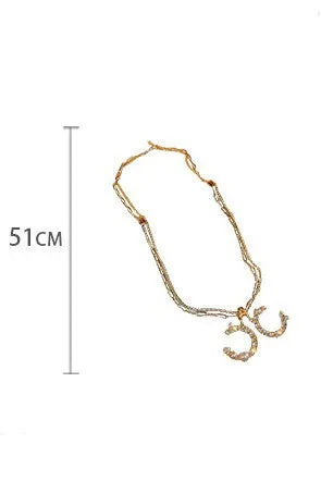 Dainty Double C Gold Plated Necklace
