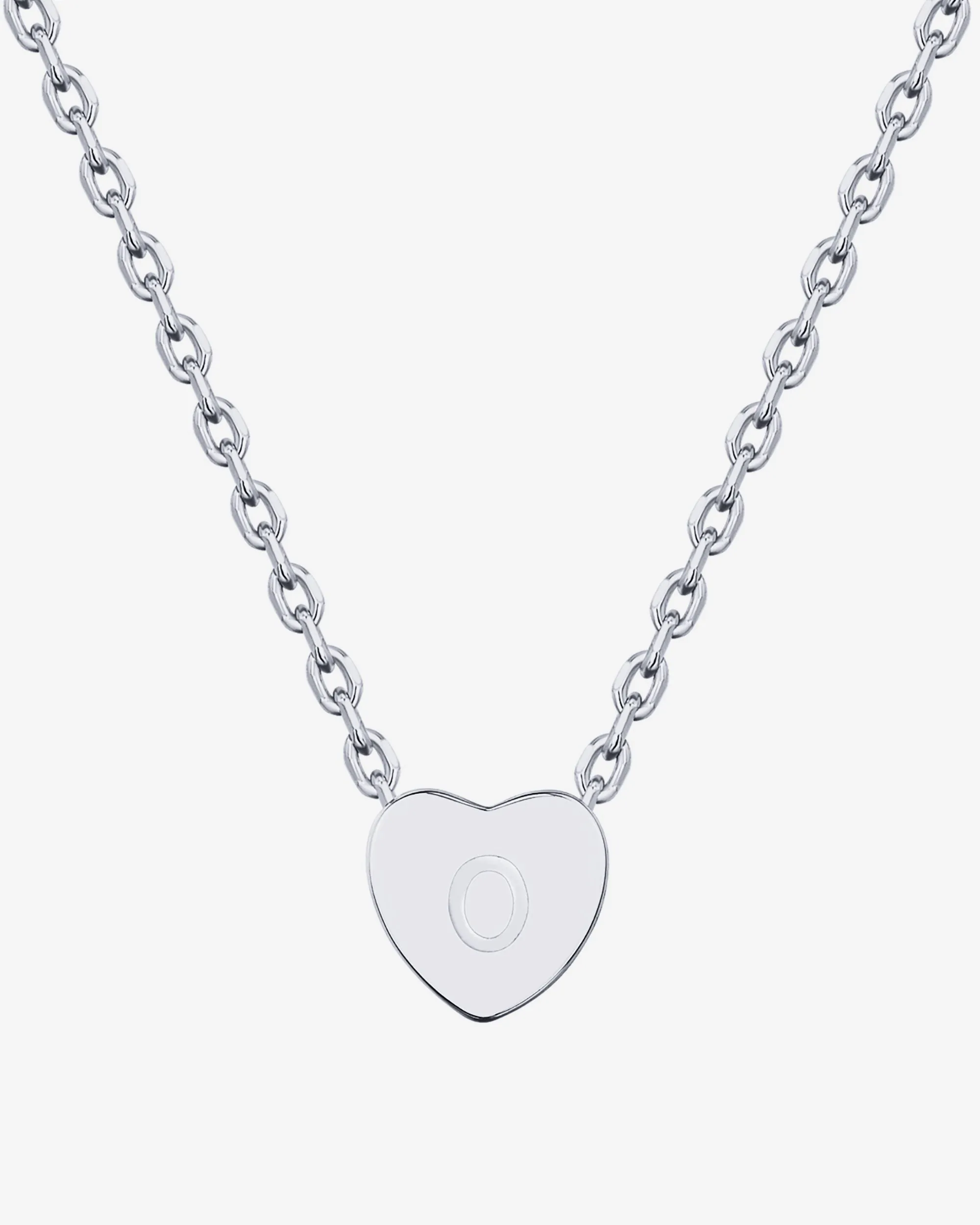Dainty Heart Initial Necklace