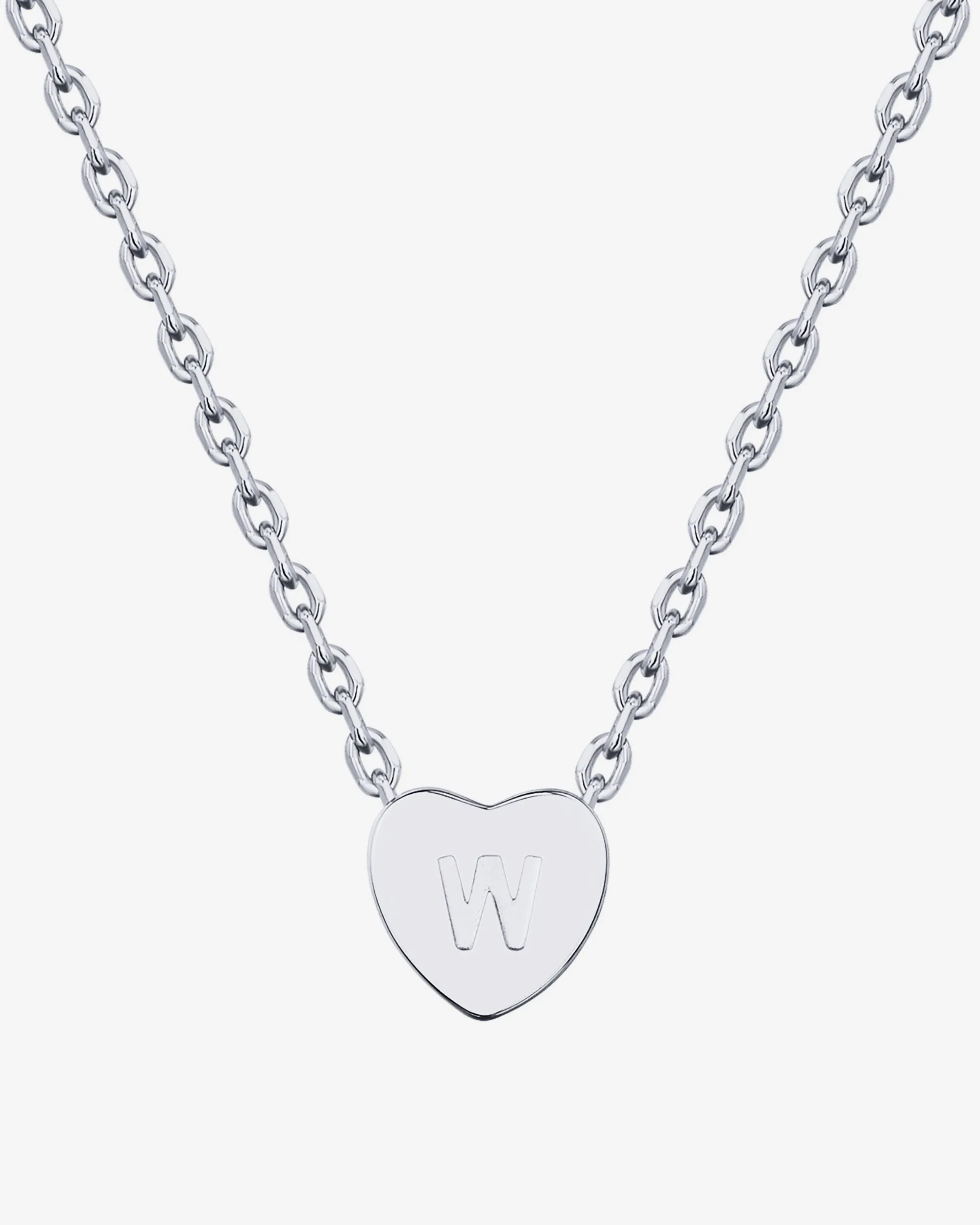 Dainty Heart Initial Necklace