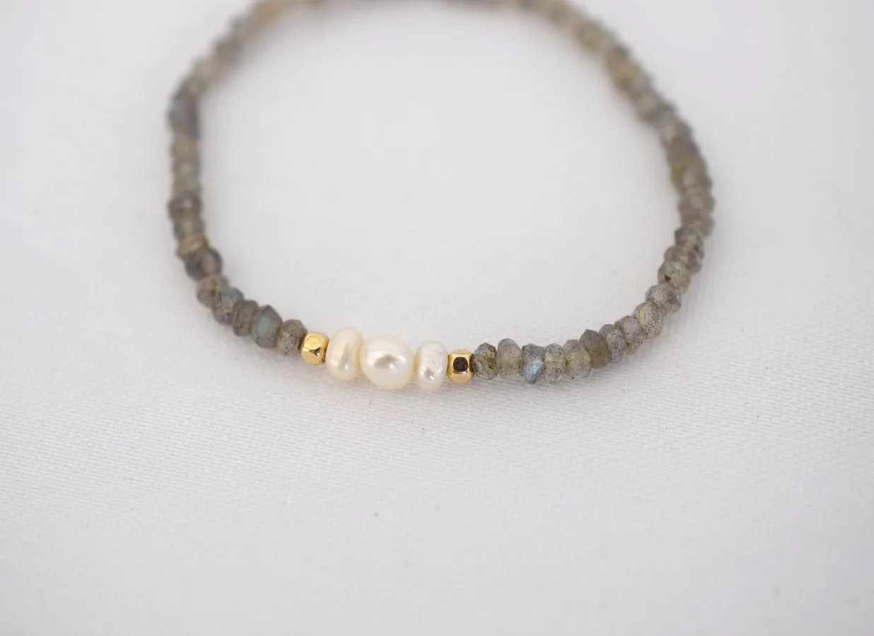 Dainty Labradorite Cuff