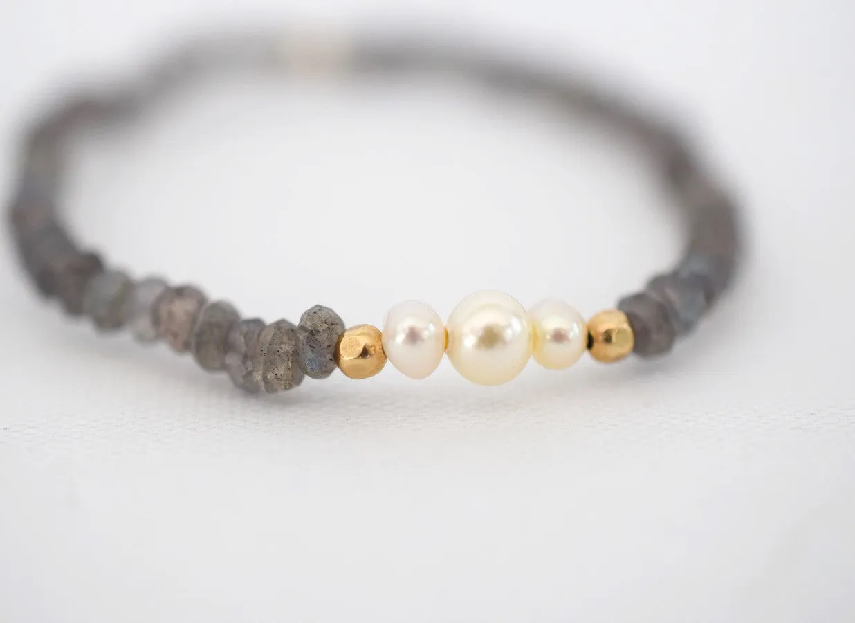 Dainty Labradorite Cuff