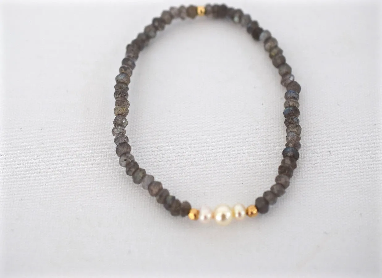 Dainty Labradorite Cuff