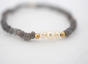 Dainty Labradorite Cuff