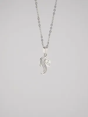 DAINTY LION FRANCO CHAIN- SILVER