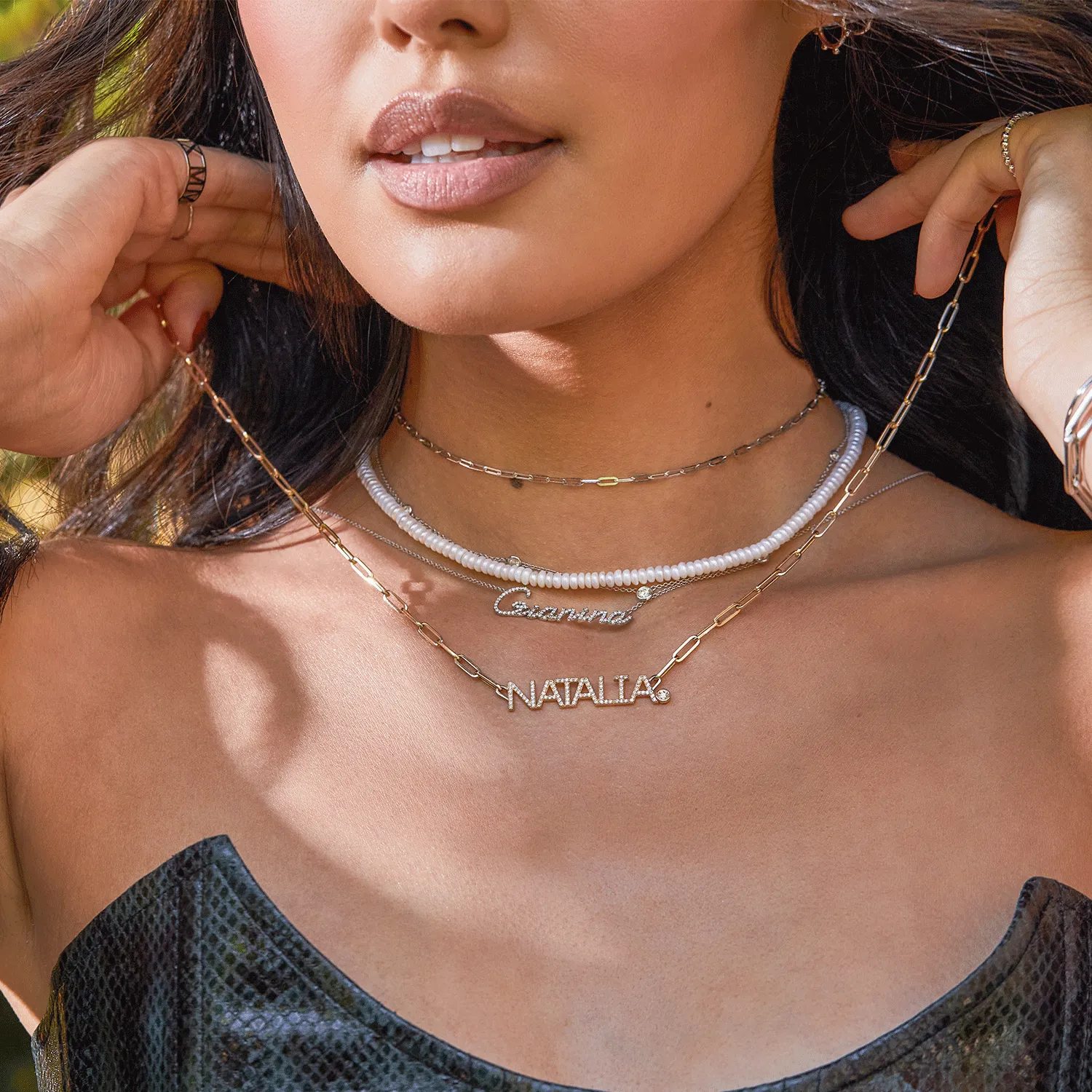 Dainty Paper Clip Chain Necklace