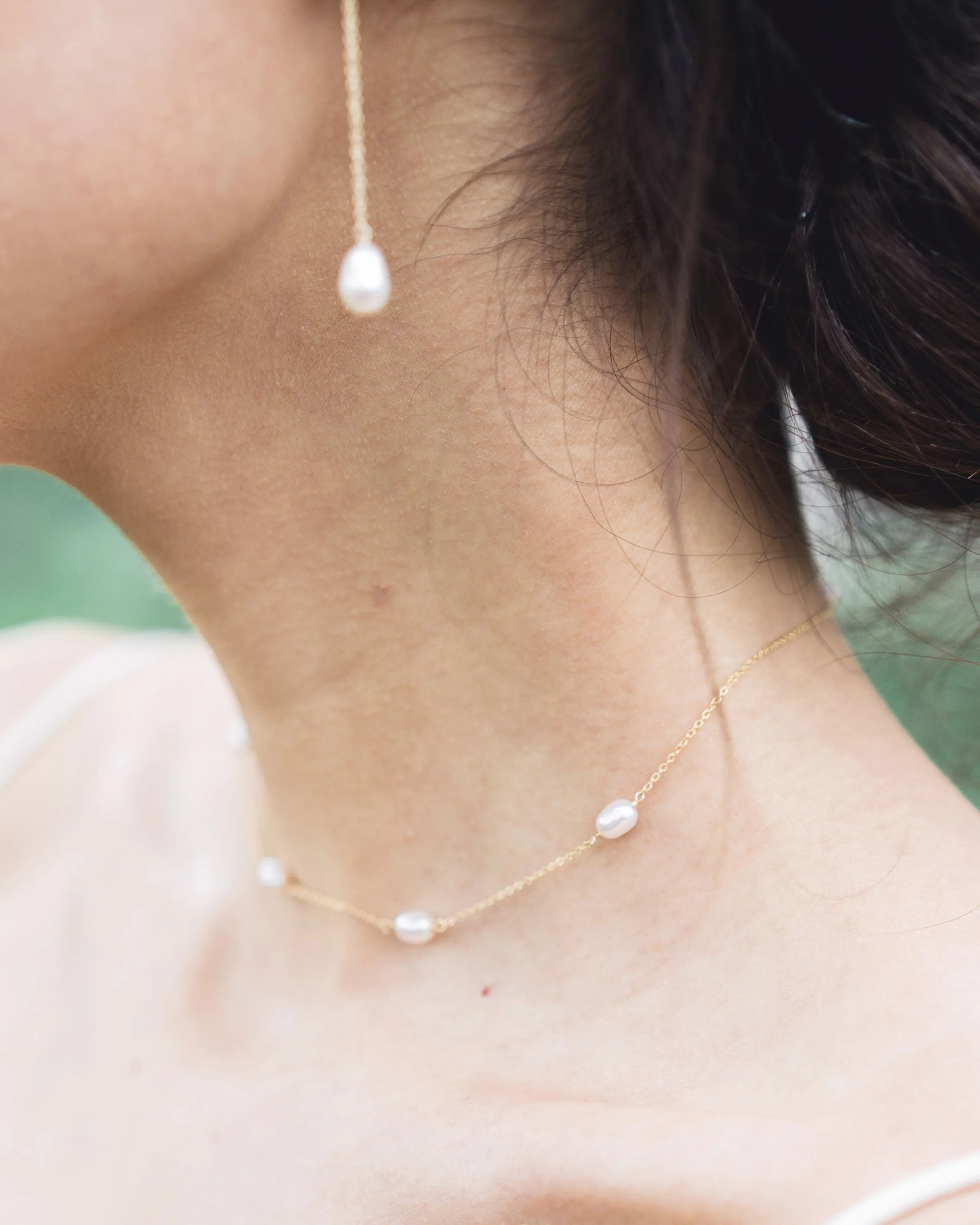 Dainty Pearl Necklace