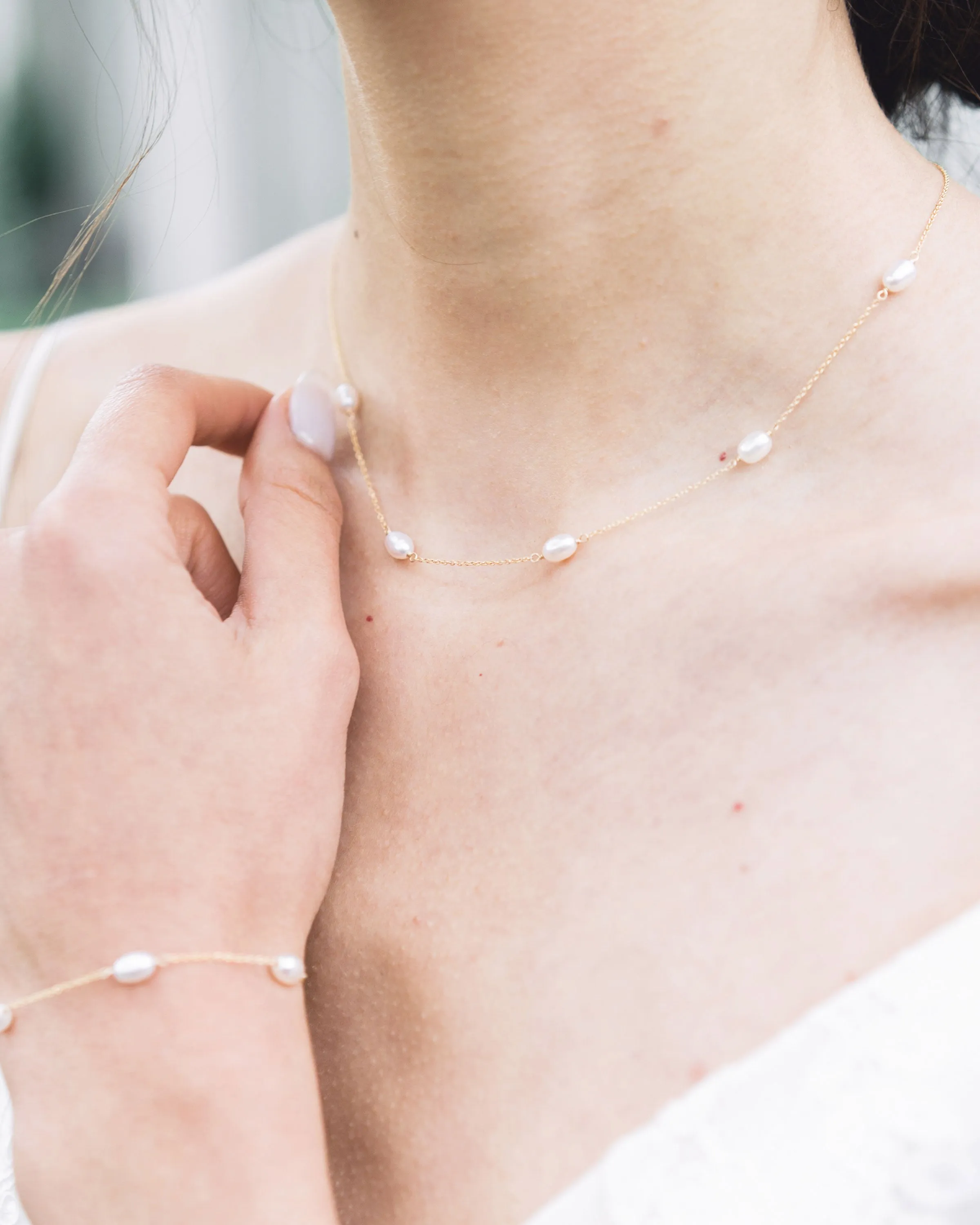 Dainty Pearl Necklace