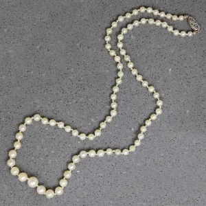 Dainty Princess Length Graduated Pearl Necklace