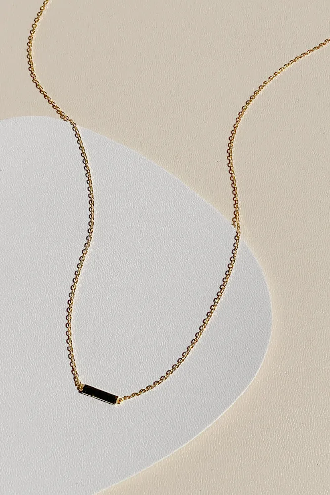 Delcy Bar Fine Necklace (925 Silver)