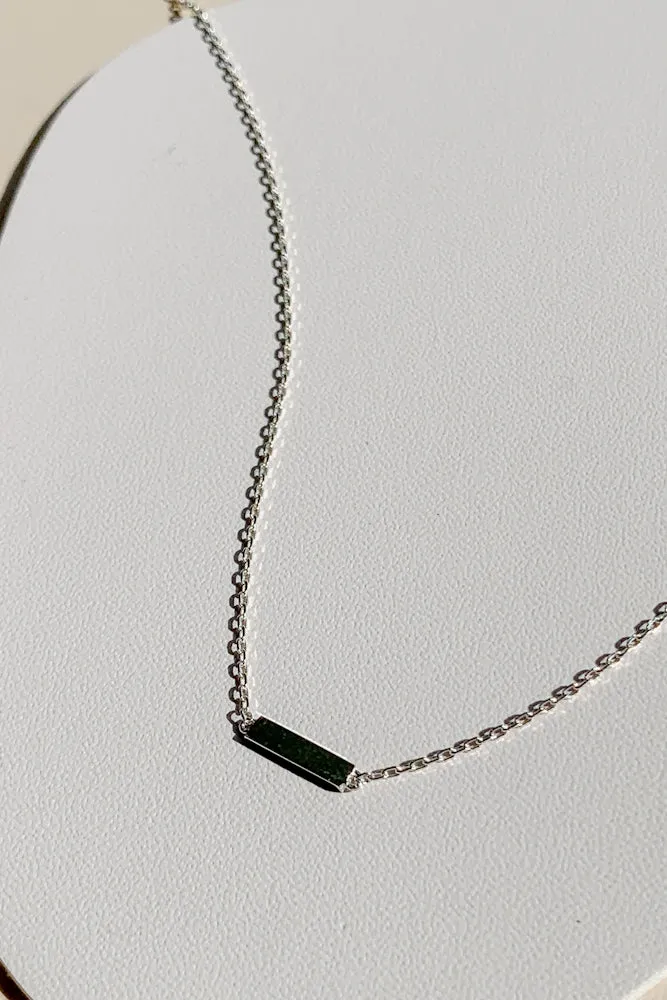 Delcy Bar Fine Necklace (925 Silver)