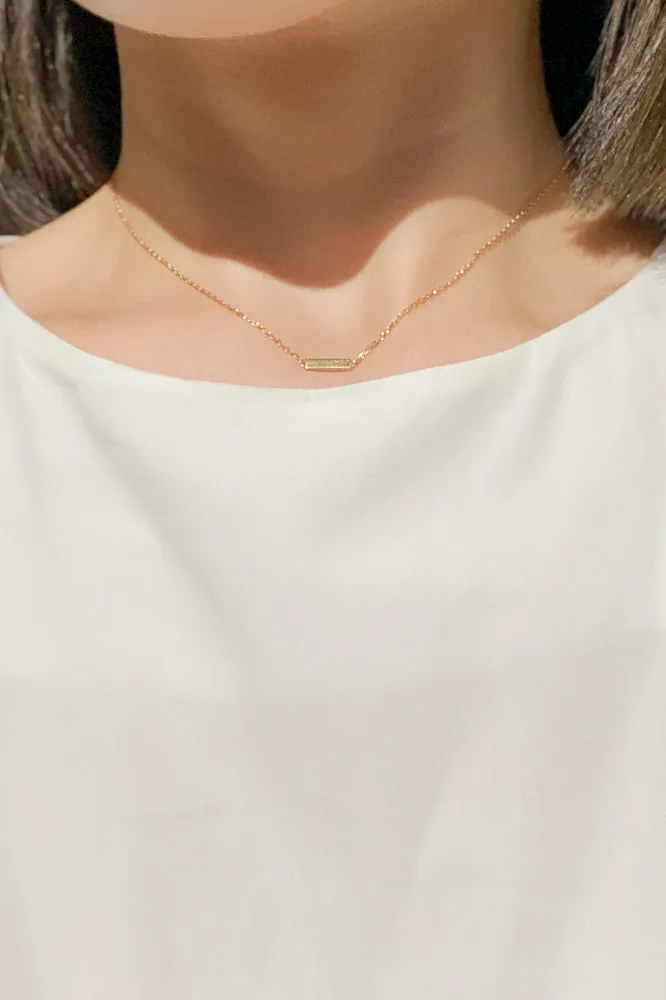 Delcy Bar Fine Necklace (925 Silver)