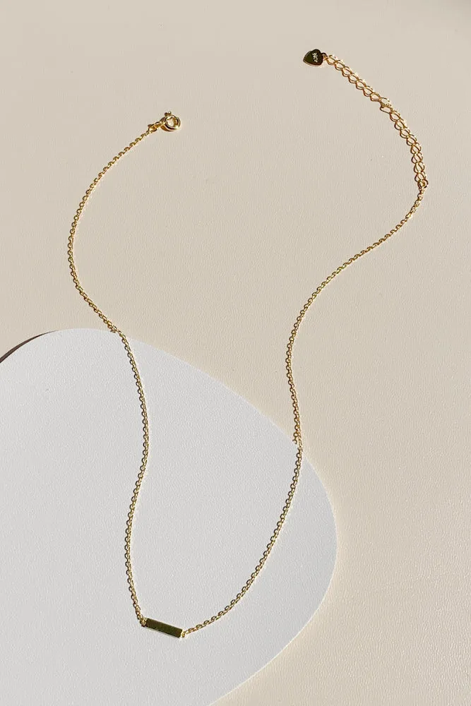 Delcy Bar Fine Necklace (925 Silver)