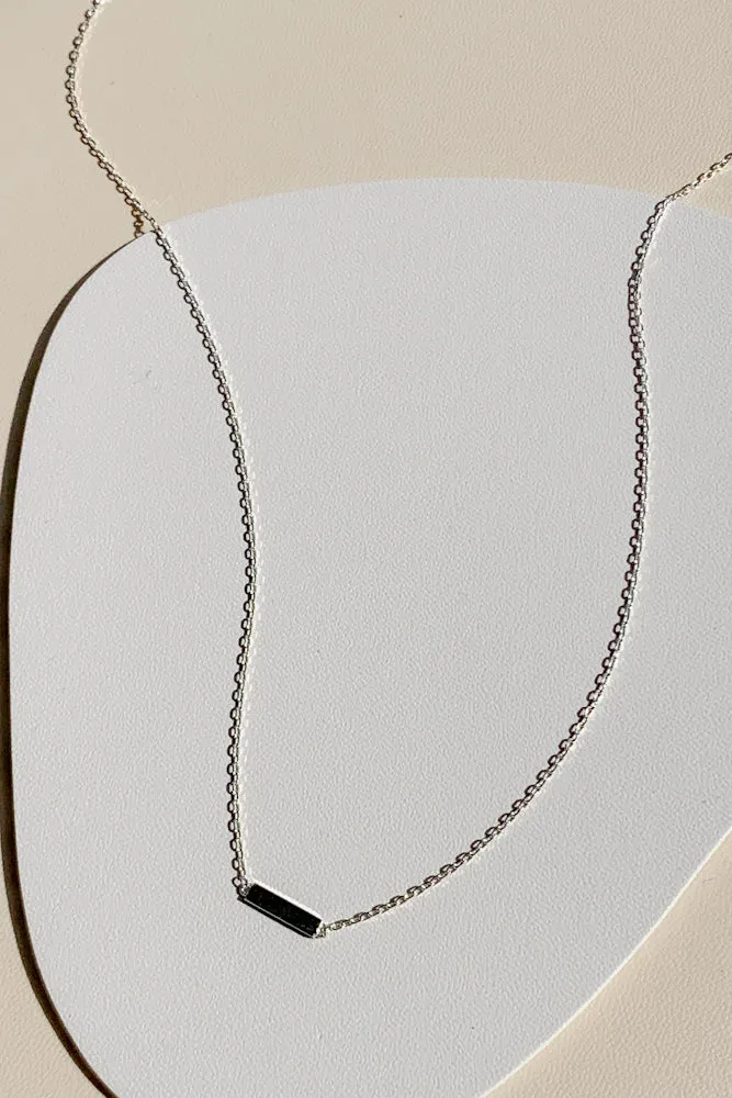 Delcy Bar Fine Necklace (925 Silver)