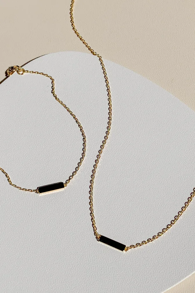 Delcy Bar Fine Necklace (925 Silver)