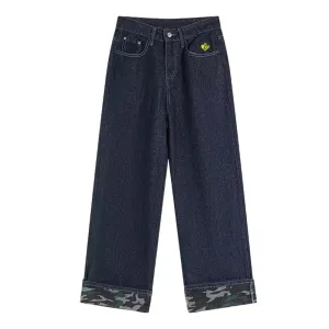 DF |Versatile Camouflage Hem Jeans